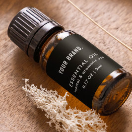 Etiqueta Molhador de Garrafa de Óleo Essencial Moderno Pret