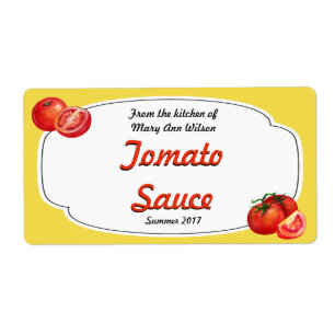 Etiqueta Molho De Tomate Canning