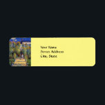 Etiqueta Monet - O Jardim do Artista em Vetheuil<br><div class="desc">Claude Monet'd gsmoud painting,  The Artist's Garden at Vetheuil,  etiquetas de endereço de retorno.</div>