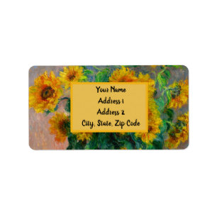 Etiqueta Monet Sunflower