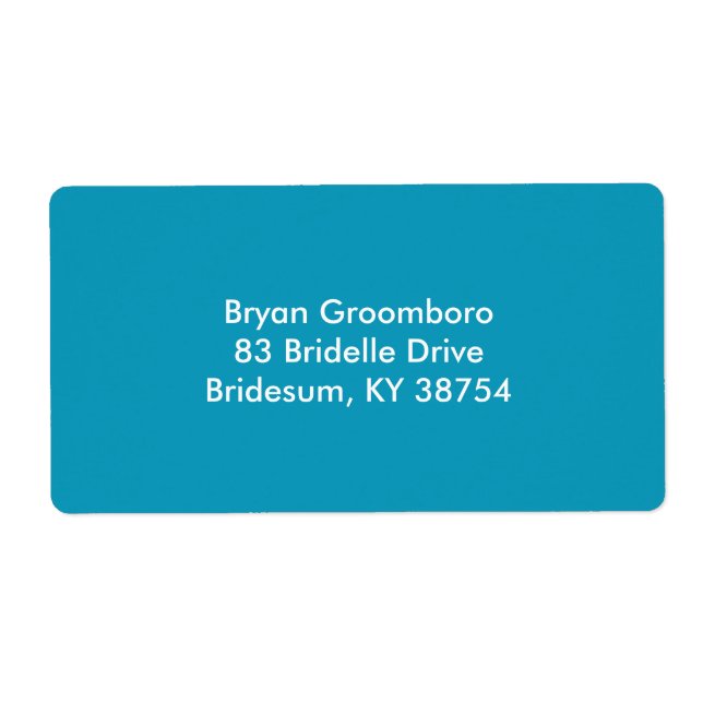 Etiqueta Monocromo durável (Frente)