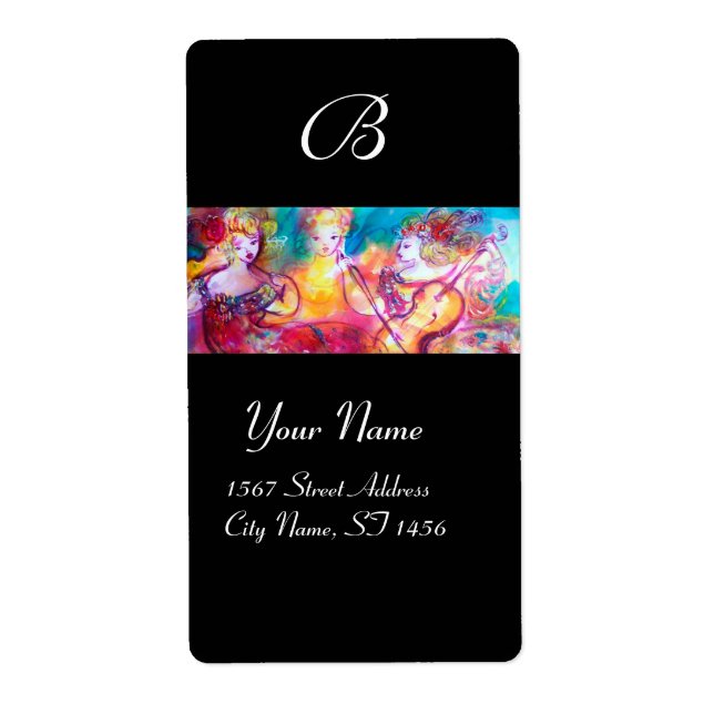 ETIQUETA MONOGRAMA DE CONCERTAÇÃO DE PRIMAVERA TRIO HARMONY (Frente)