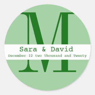 Etiqueta Monograma Personalizada