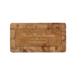 Etiqueta Monograma Personalizado de Casamento de Destino do