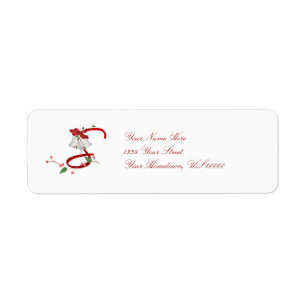 Etiqueta Monogramas S Sinos De Natal