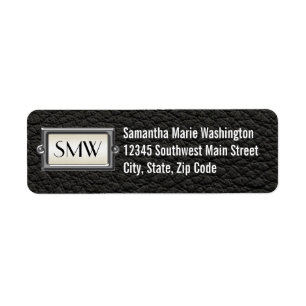Etiqueta Monogrammed - Letra Executive Men Personalizada