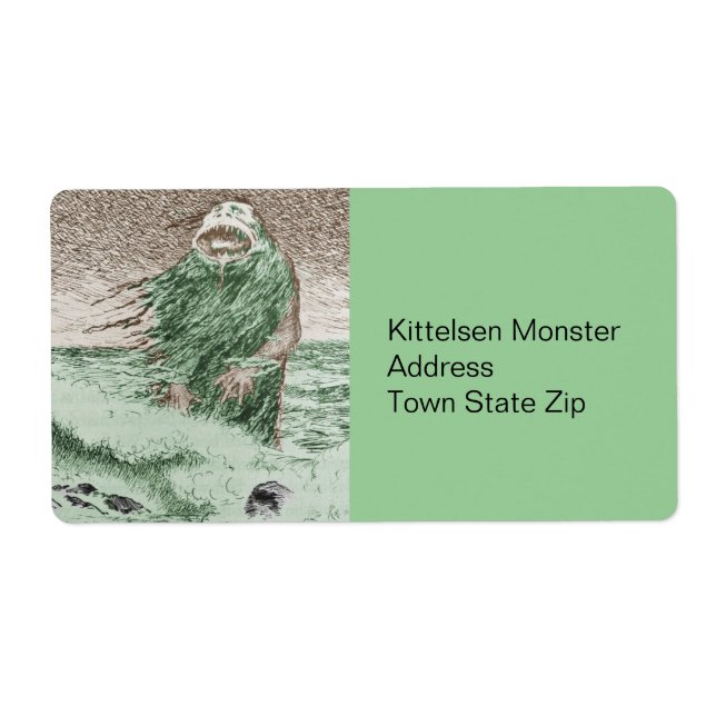 Etiqueta Monster Nokken Saindo da Água (Frente)