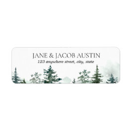 Etiqueta Montanha Natureza Pine Árvore Paisagem Horizontal 