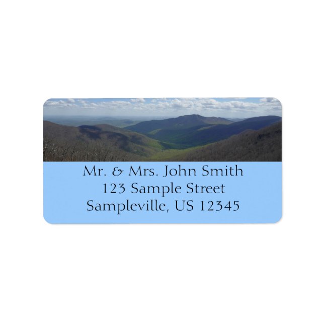 Etiqueta Montanhas Appalachian em Primavera (Frente)