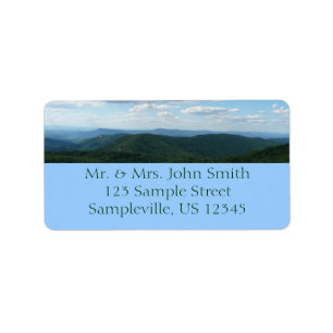 Etiqueta Montanhas Appalachian I Shenandoah