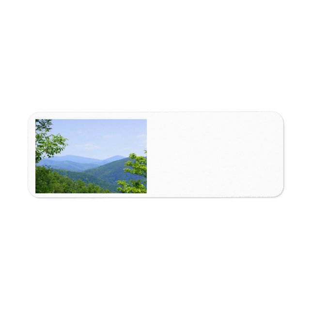 Etiqueta Montanhas Shenandoah (Frente)