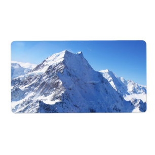 Etiqueta Monte Cook (Aoraki), Pico, Nova Zelândia