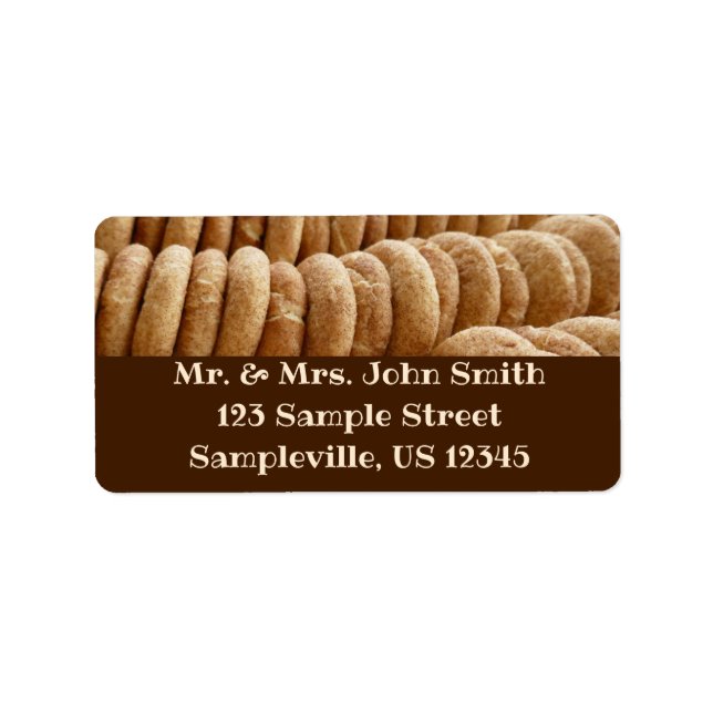 Etiqueta Montes de Snickerdoodles (Frente)
