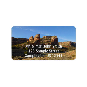 Etiqueta Monumento Nacional de Canyon Colorado sem Thorough