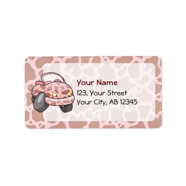 Etiqueta Moo Car (Frente)