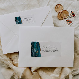 Etiqueta Morada de Devolução de Casamento por Agato Dourado