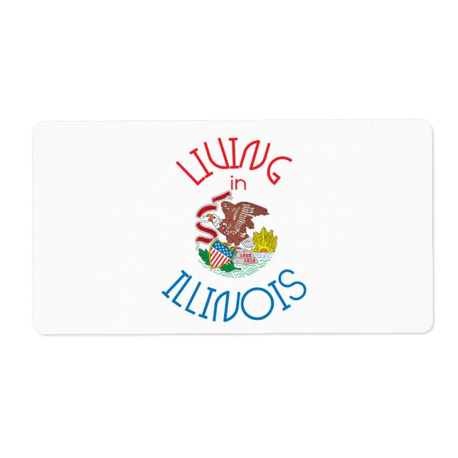Etiqueta Morando em Illinois (Frente)
