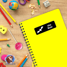 Etiqueta Morcegos - preto | impermeável