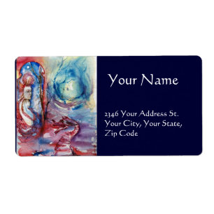 Etiqueta MORGANA / Magia e Mistério, Fantasia Azul Rosa