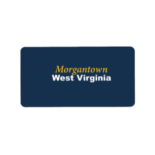 Etiqueta Morgantown, West Virginia Labels