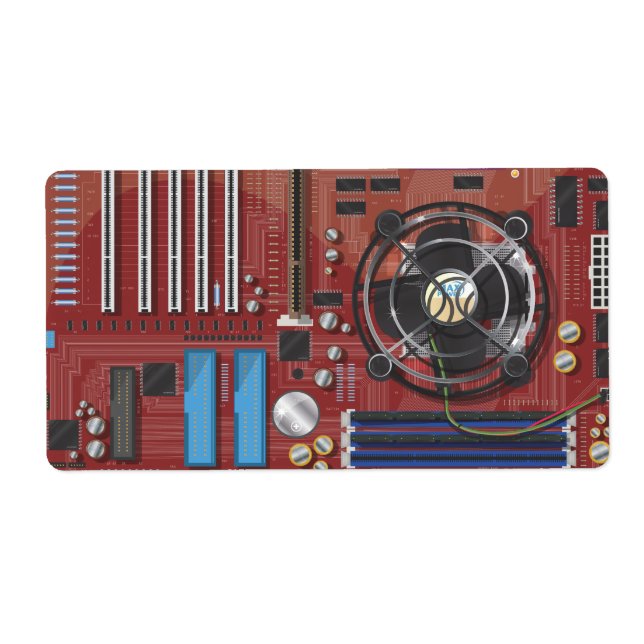 Etiqueta Motherboard do computador (Frente)