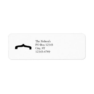 Etiqueta Moustache curvado da pia batismal