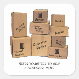 Etiqueta movente do humor do geólogo