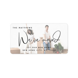 Etiqueta Movimentamos Novo Endereço de Mudança de Foto em C