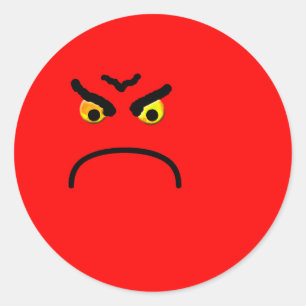 Etiqueta muito irritada