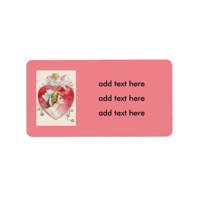 Etiqueta Mulher Cupid Heart Daisy (Frente)