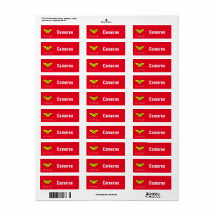 Etiqueta Mulher Maravilha Logotipo clássico