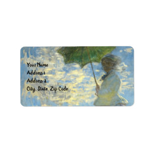 Etiqueta Mulher Monet com Parasol