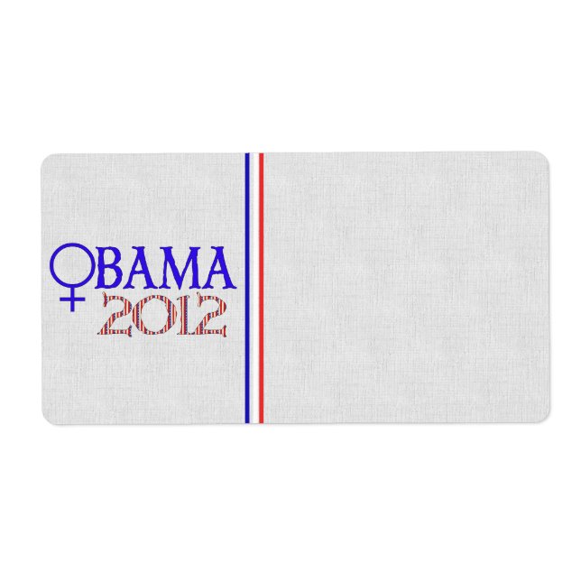 ETIQUETA MULHERES PARA OBAMA (Frente)