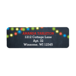 Etiqueta Múltiplas Luzes Vermelha Personalizadas