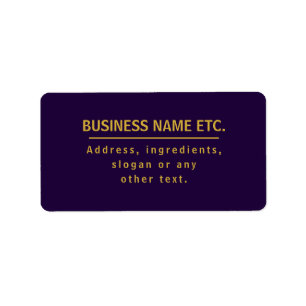 Etiqueta Multipropósito Roxo e Dourado