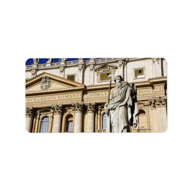 Etiqueta museu do Vaticano (Frente)