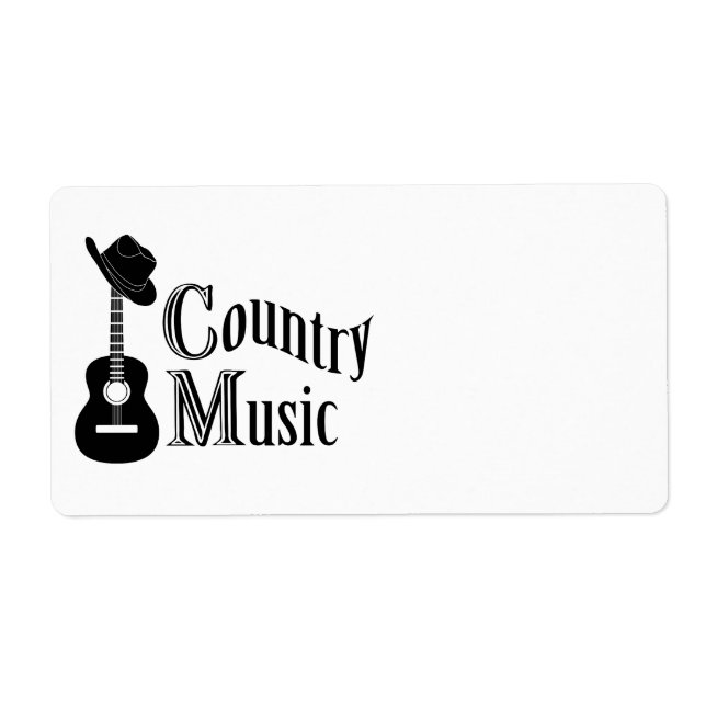 Etiqueta Música country (Frente)