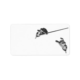 Etiqueta Música do vintage, as mãos do condutor com um
