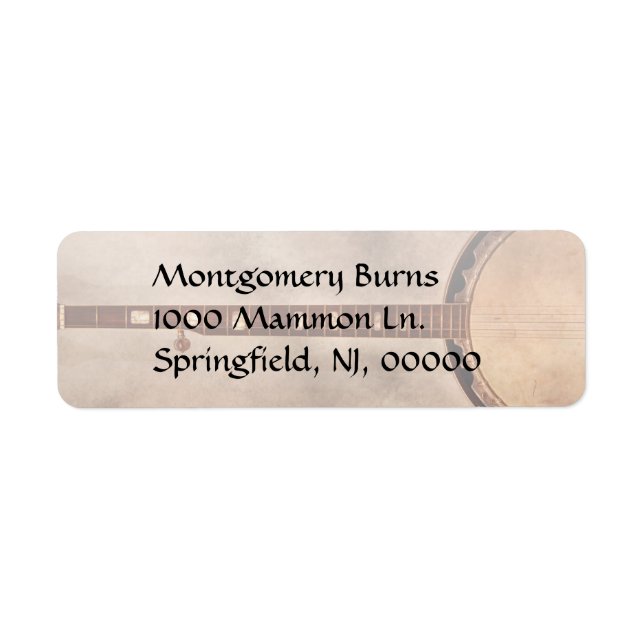 Etiqueta Música - String - Banjo (Frente)