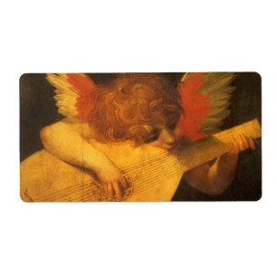 Etiqueta Musical Angel Tocando Luta por Rosso Fiorentino