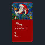 ETIQUETA MUSICAL CHRISTMAS NIGHT/PAPAIS NOEIS BUGLER<br><div class="desc">Pintura colorida,  branca e artística em acrílico para o Natal.</div>