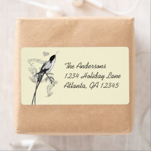 Etiqueta Musical Vintage Hummingbird Heart Labs