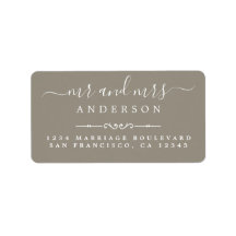 N.º de Cinza Script Endereço de Regresso de Casame