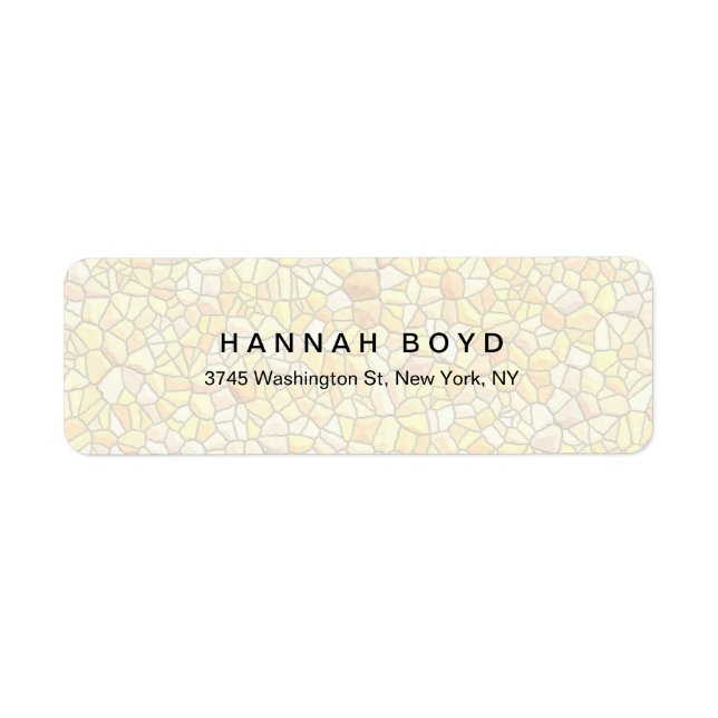 Etiqueta Na moda Creative Stone Design Modern Professional (Frente)