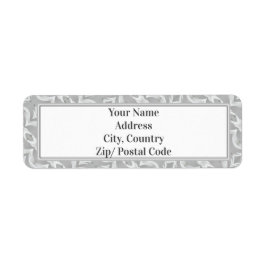 Etiqueta Na moda e Cinza branca