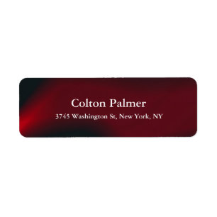 Etiqueta Na moda Elegante Modern Darn Red Professional