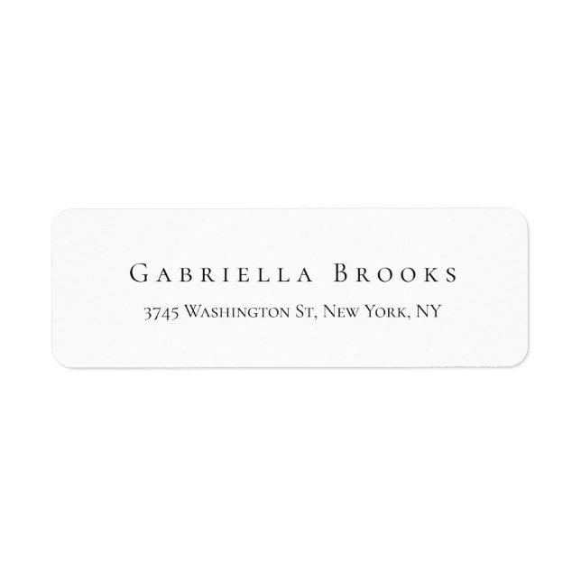 Etiqueta Na moda Moderno, Nível Mínimo Elegante (Frente)