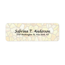 Etiqueta Na moda Stone Wall Elegant Script Modern