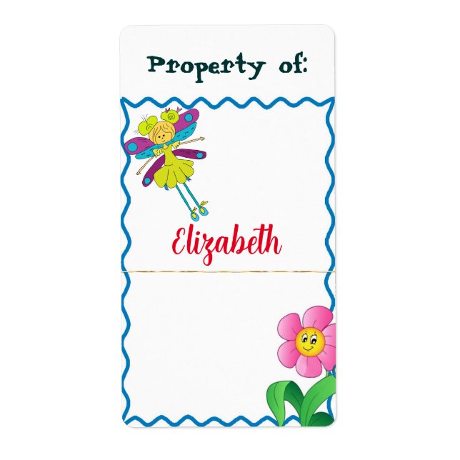 Etiqueta Nameplate/Bookplate Stickers com imagens bonitas (Frente)