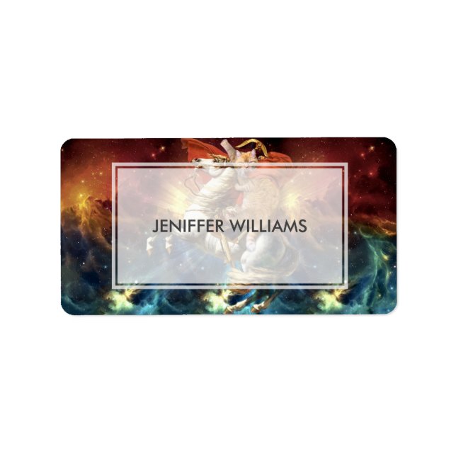 Etiqueta Napoleão no Espaço (Frente)